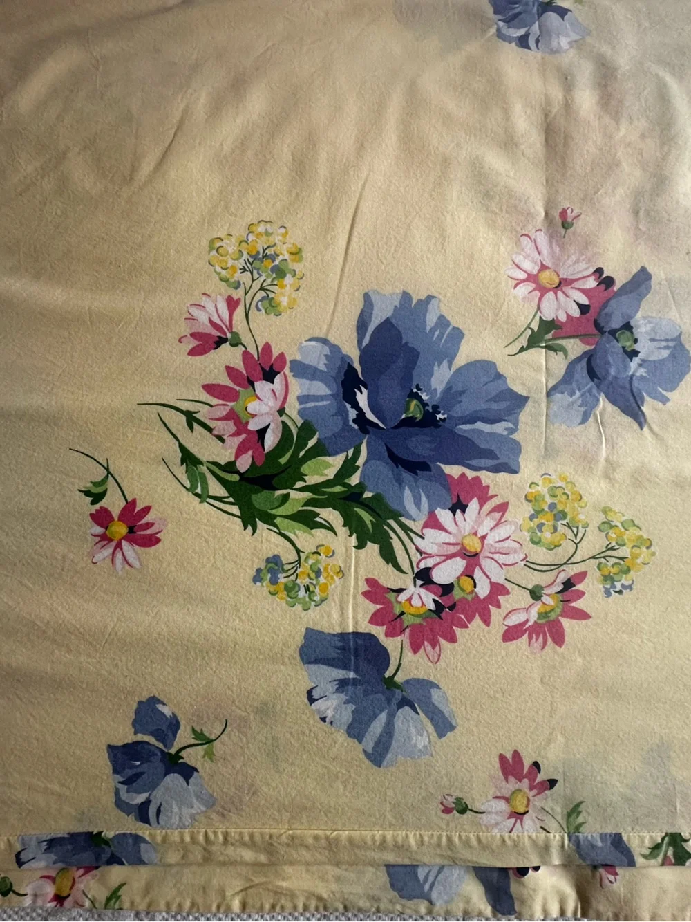 Pottery Barn Yellow Floral Duvet Cover